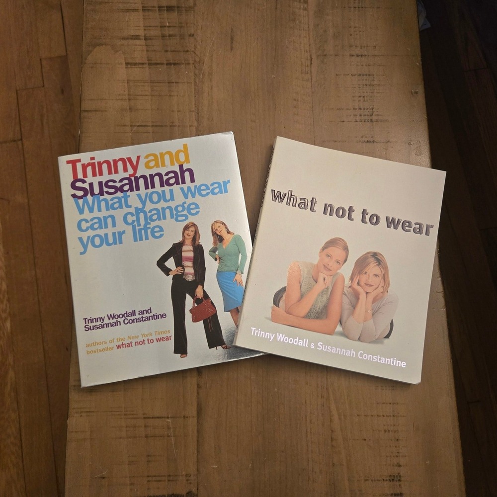 Trinny &‎ Susannah Fashion Book Set OS White Excellent What Not To Wear Bundle